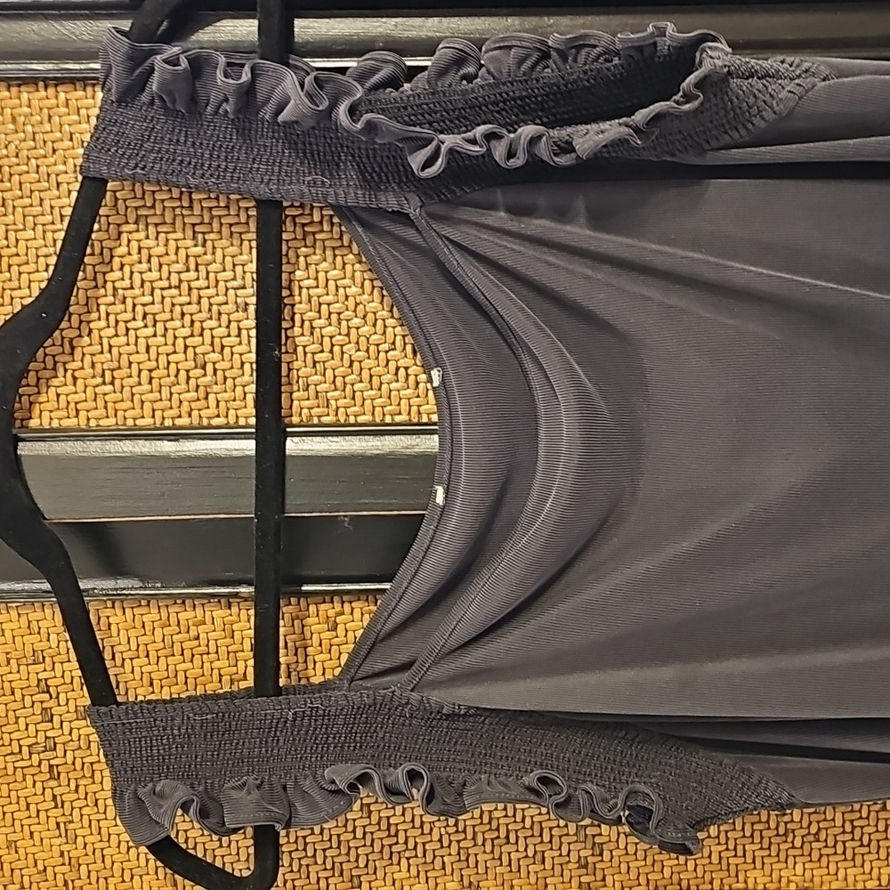 Stylish Billie Cupro Black Jumpsuit with Ruffle Straps From  Anthropologie - Picture 5 of 11